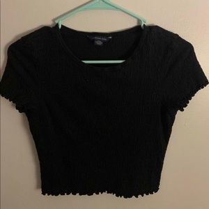 Black AE crop top
